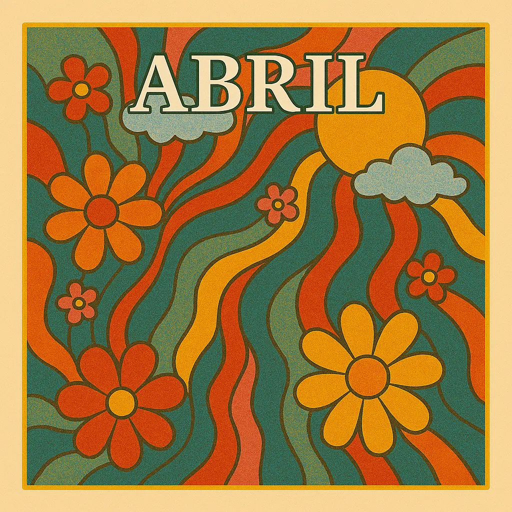 Portada de la playlist de canciones de abril de 2025.